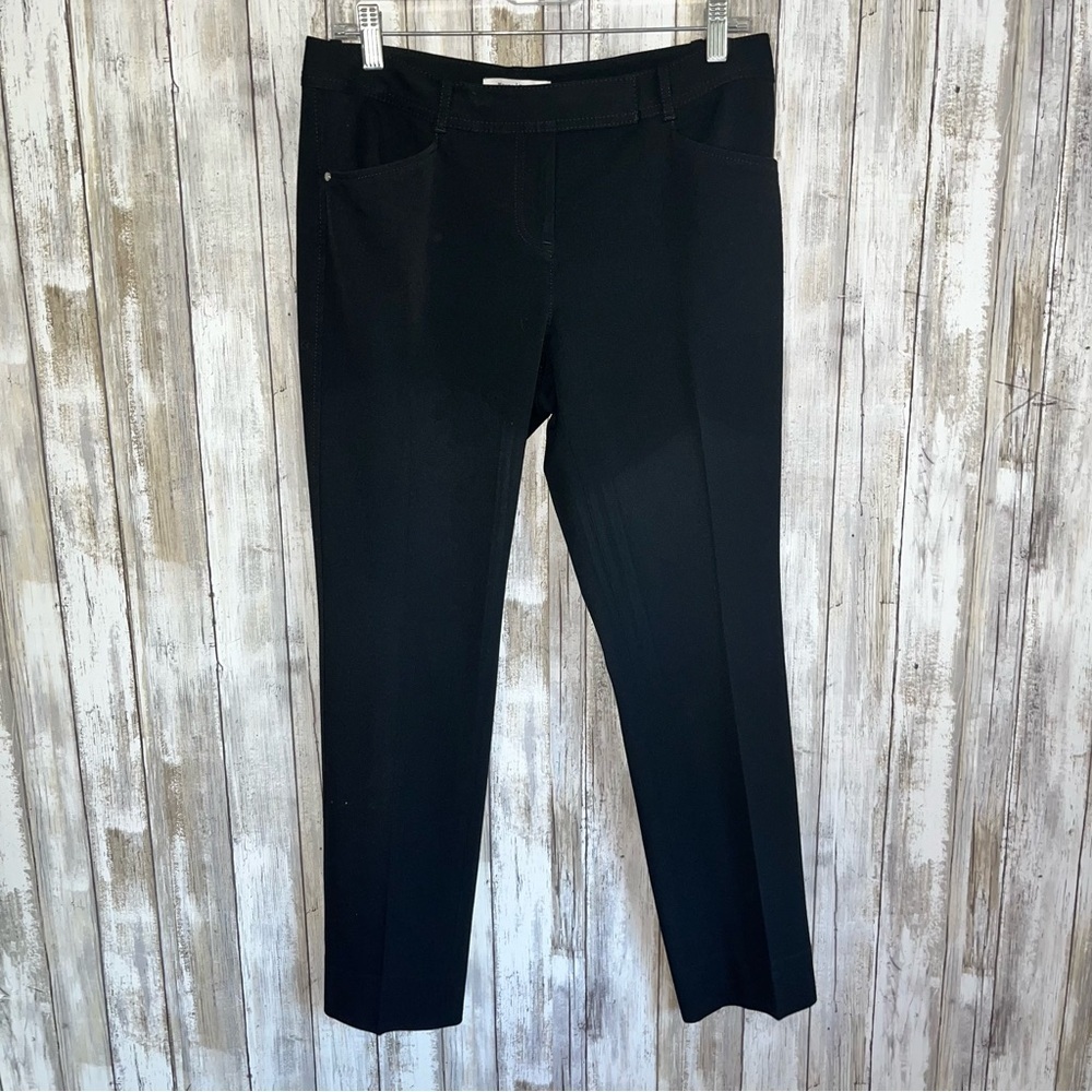 White House Black Market Black Straight Pants Women’s 4 Short - Picture 1 of 5